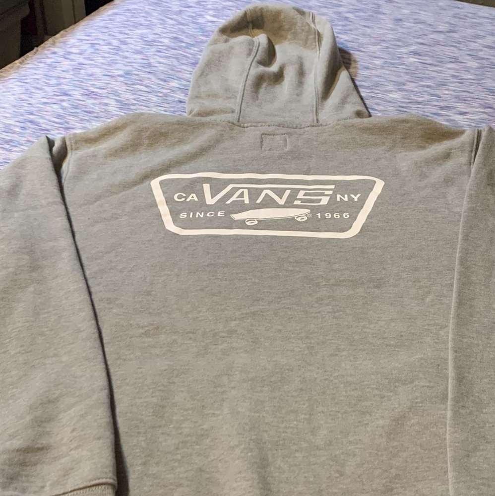 Vans Full Patched II hoodie in cement heather